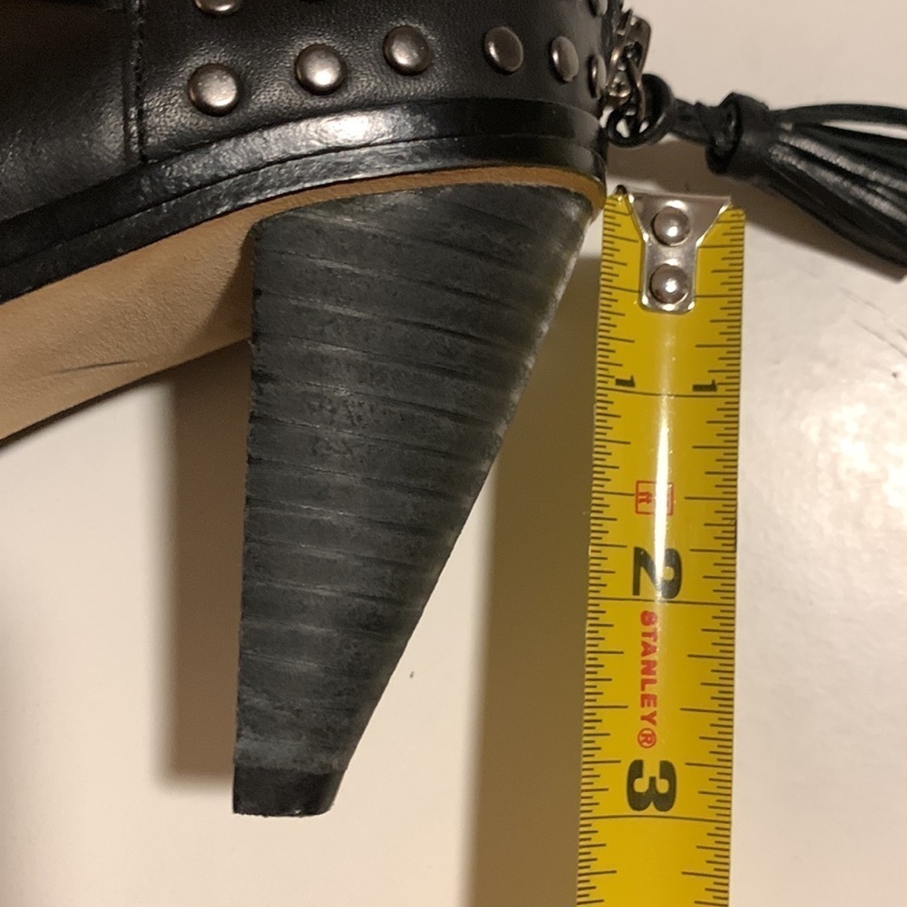 𝅺PLENTY by Tracy Reese stuffed black ankle boots size 37.5- gently used - Picture 14 of 16